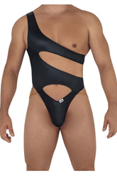 CandyMan 99597 One-Shoulder-Bodysuit, Farbe Schwarz
